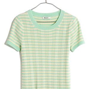 Madewell Ringer Sweater Tee in Neon Stripe